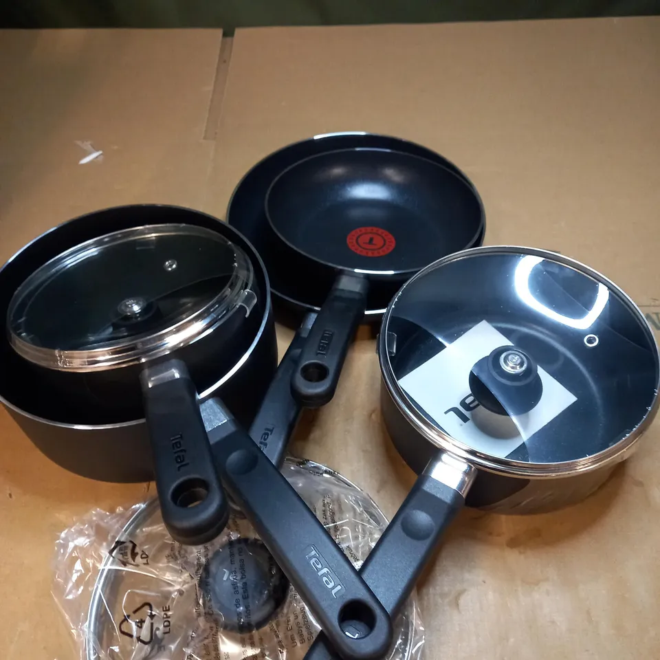 TEFAL ESSENTIAL 5 PIECE PAN SET 