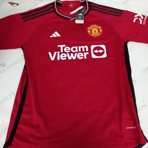 ADIDAS MANCHESTER UNITED HOME SHIRT '11 UZI' - MEDIUM