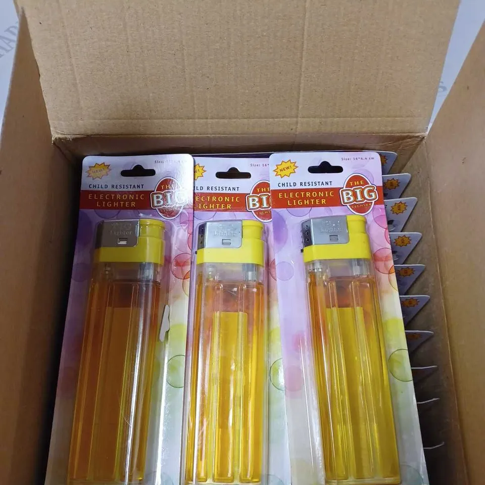LOT OF APPROX 14 THE BIG LIGHTER ELECTRONIC LIGHTER