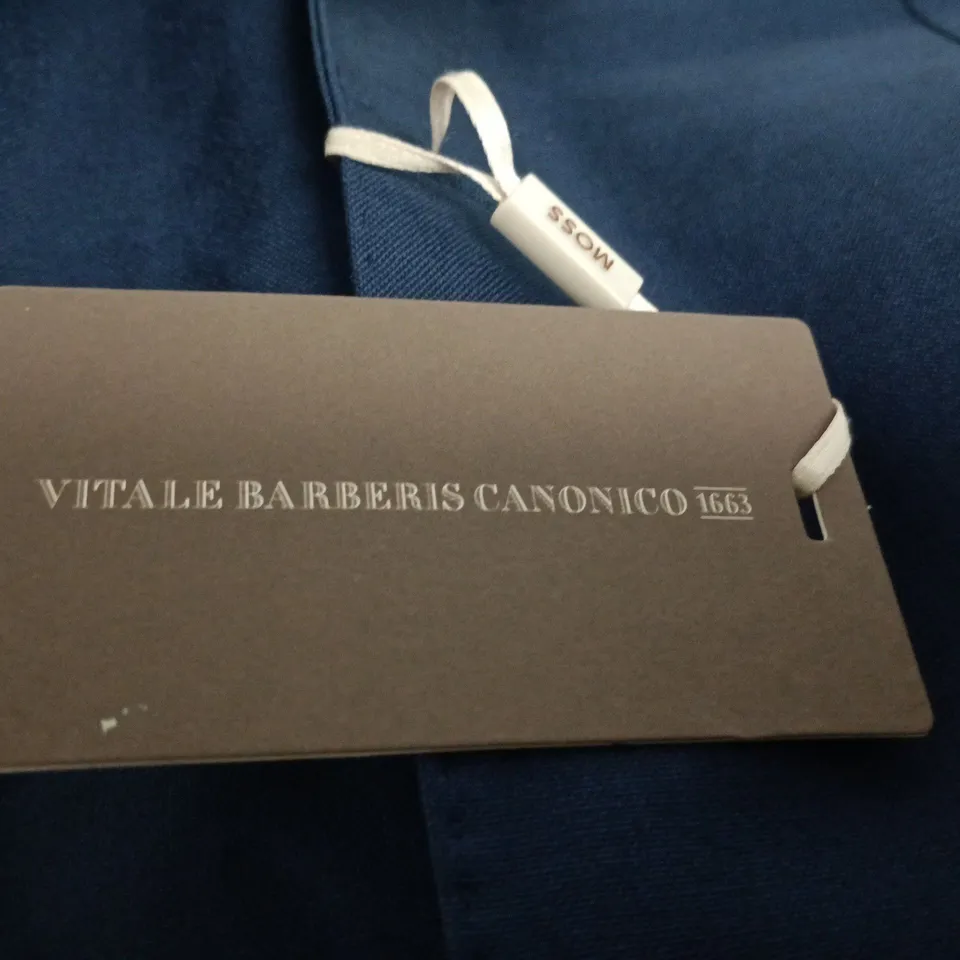 MOSS BROS NAVY SUIT JACKET – VITALE BARBERIS CANONICO FABRIC - UK 38S