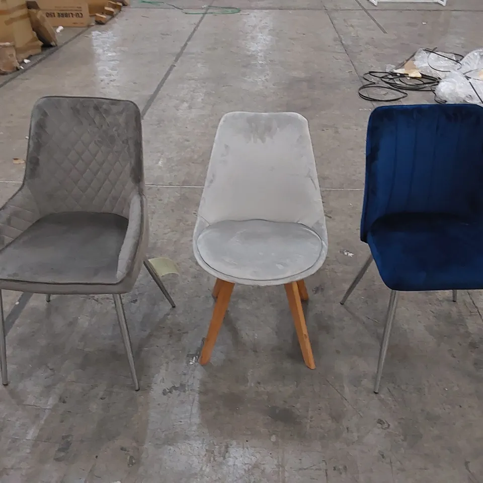 3 X ASSORTED DINING CHAIRS 