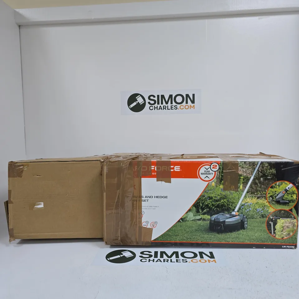 YARD FORCE GARDEN POWER TOOL SET – LAWN MOWER & HEDGE TRIMMER (BOXED)