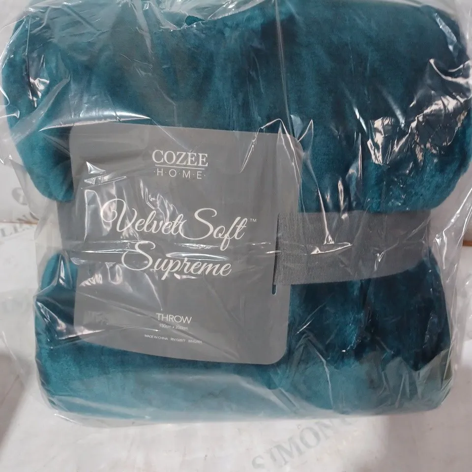 COZEE HOME VELVETSOFT SUPREME THROW JUNIPER