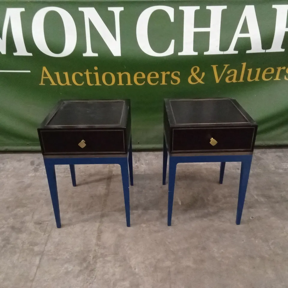 SET OF 2 QUALITY DESIGNER SMALL BEDSIDE TABLES