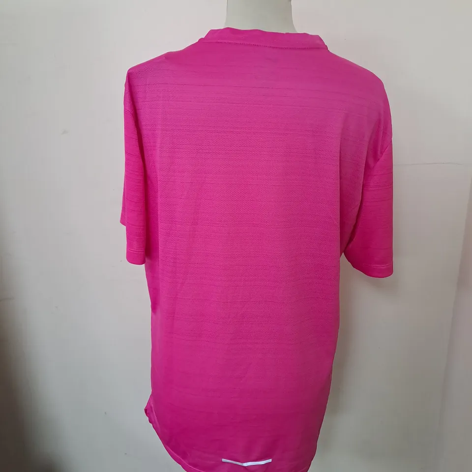 NIKE RUNNING DRI-FIT MEDIUM PINK TOP