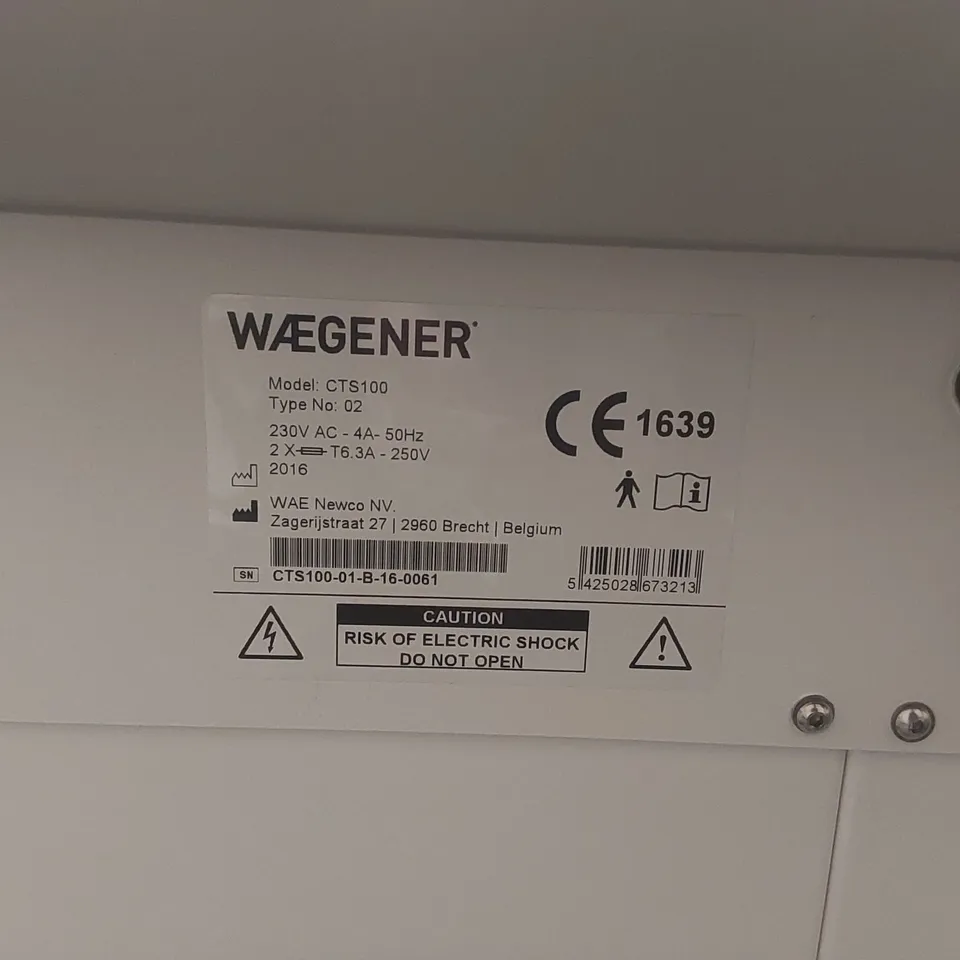 WAEGENER CTS100 CRYOCEUTICAL TREATMENT SERVER