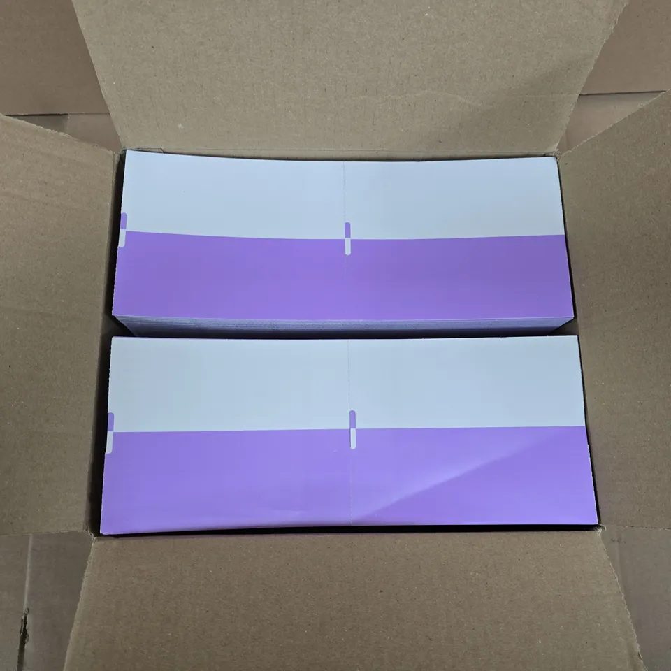 YL10 PACKAGING 120MM X 152.4MM LABELS– PURPLE/WHITE DESIGN, BULK LOT (2,000)