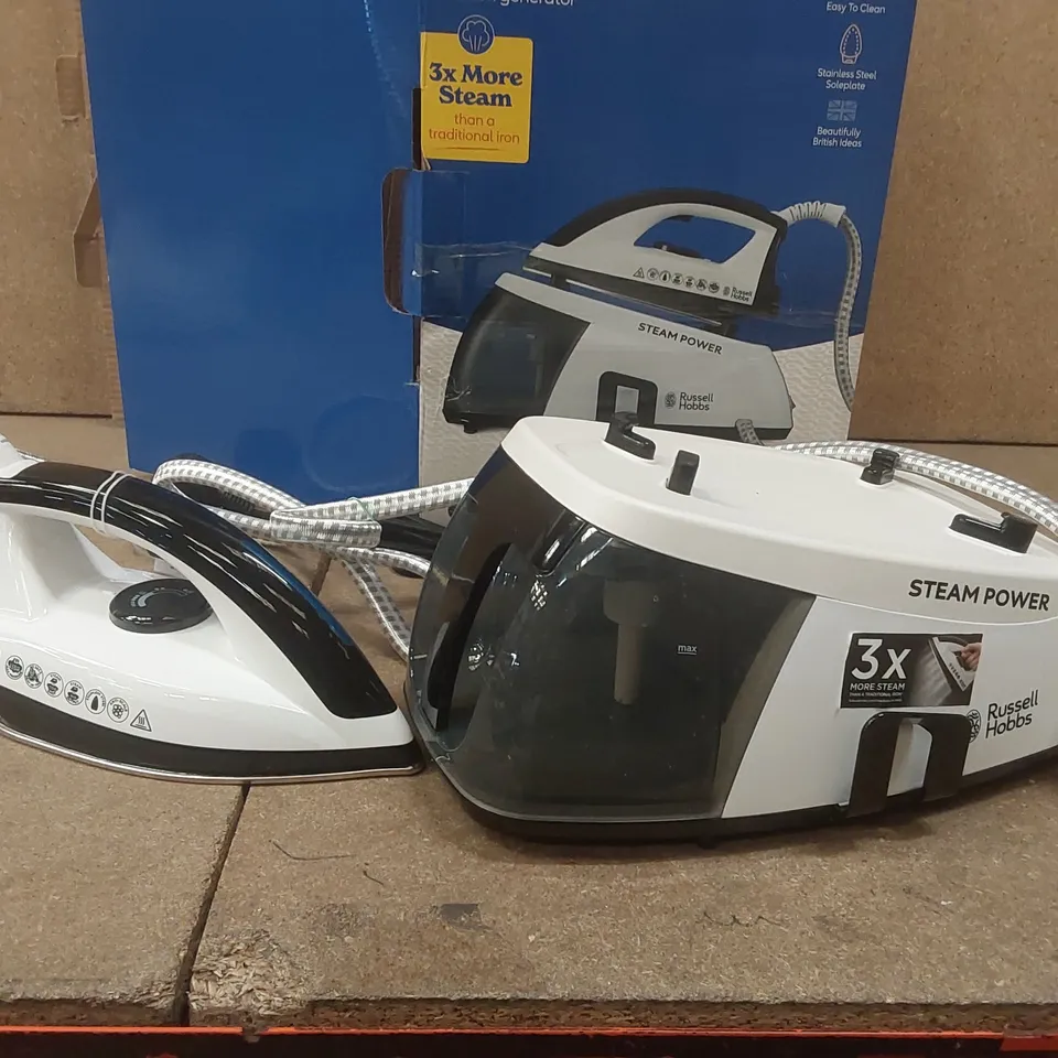 BOXED RUSSELL HOBBS STEAM GENERATOR AND IRON