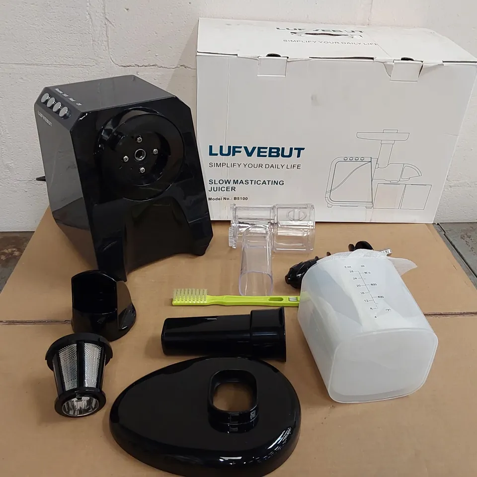 BOXED LUFVEBUT B5100 SLOW MASTICATING JUICER (1 BOX)