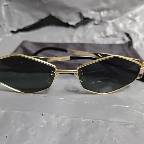 CÉLINE SUNGLASSES, MODEL 8005, GOLD-TONE METAL, MADE IN ITALY