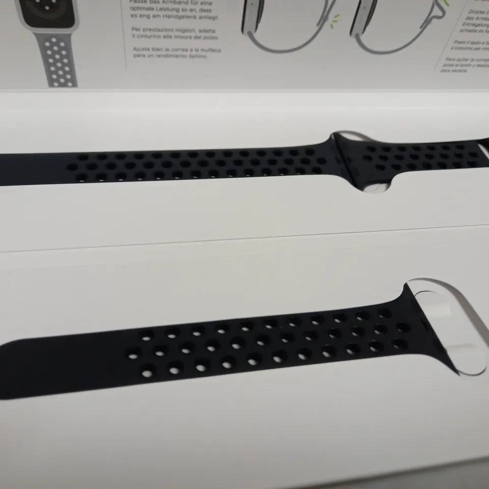 APPLE WATCH NIKE SPORT BAND WITH SPACE BLACK STAINLESS STEEL PIN 44MM - ANTHRACITE/BLACK