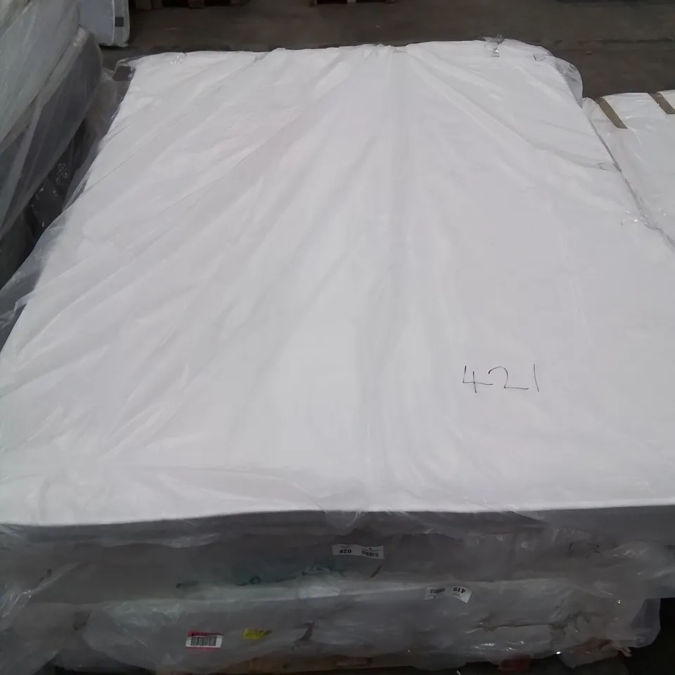QUALITY BAGGED 5FT CLOUDS MEMORY SPRUNG OPEN COIL MATTRESS 