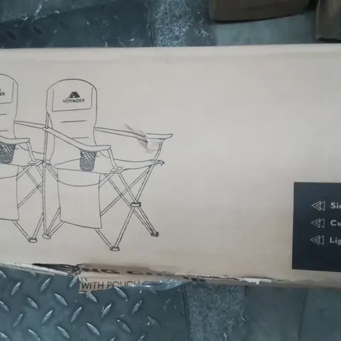BOXED VOYAGER BOXED 2PK CAMPING CHAIRS 