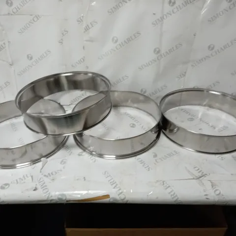 BOXED 8 SILVER EXTENSION RINGS