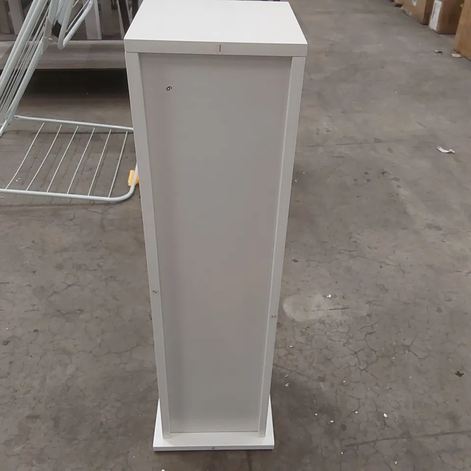 SMALL WOODEN 1 DOOR CABINET - WHITE