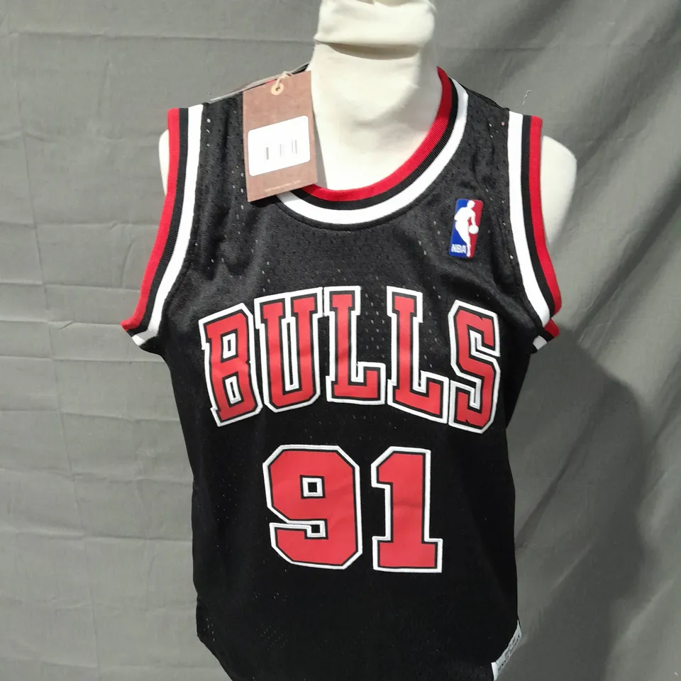 MITCHELL & NESS NBA BULLS TOP - RODMAN 91 - LARGE
