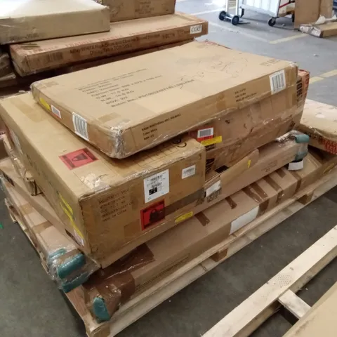 PALLET OF ASSORTED INCOMPLETE DESIGNER FURNITURE AND FURNITURE PARTS