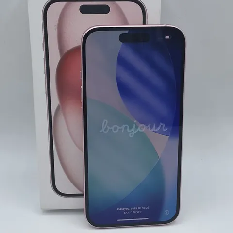 BOXED APPLE IPHONE 15 128GB IN PINK - A3090