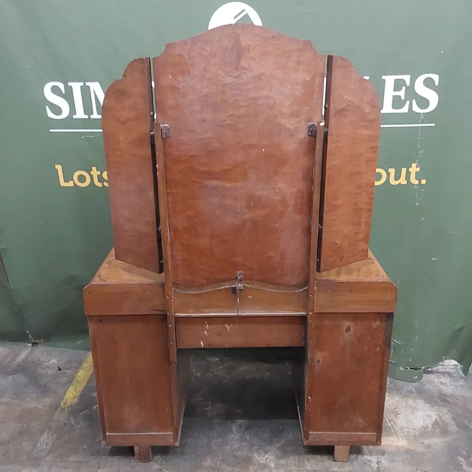 DESIGNER TRADITIONAL VINTAGE SOLID WOOD DRESSING TABLE WITH MIRROR 