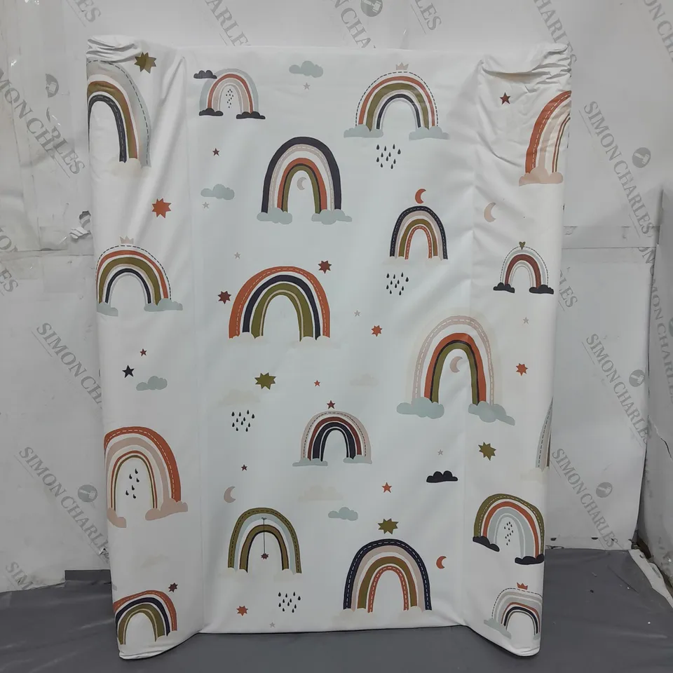 ROTHO BABYDESIGN BOHO RAINBOW WEDGE CHANGING PAD APPROXIMATELY 50CM X 70CM 