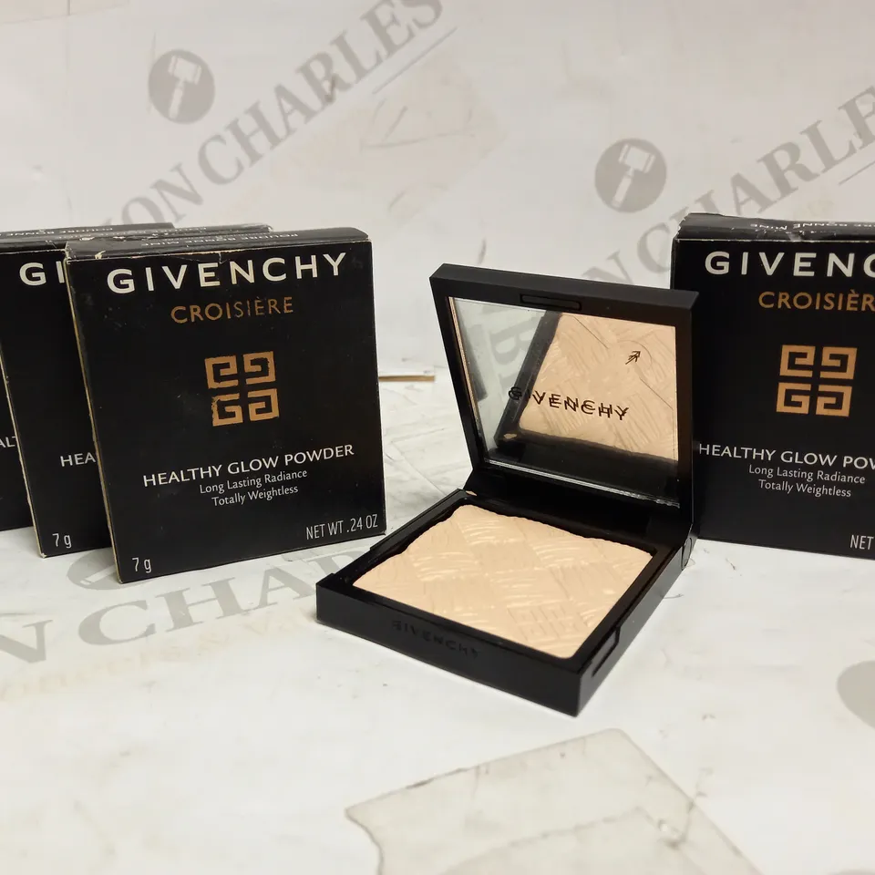 LOT OF 4 GIVENCHY HEALTHY GLOW POWDER IN 5 MOONLIGHT CROISIERE