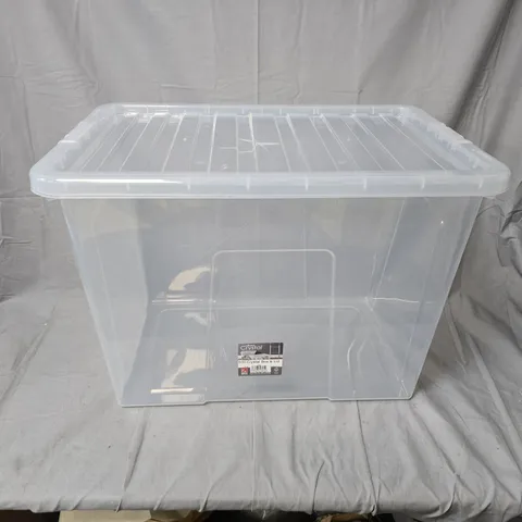 WHAM CRYSTAL BOX & LID 80L – CLEAR STORAGE BOX