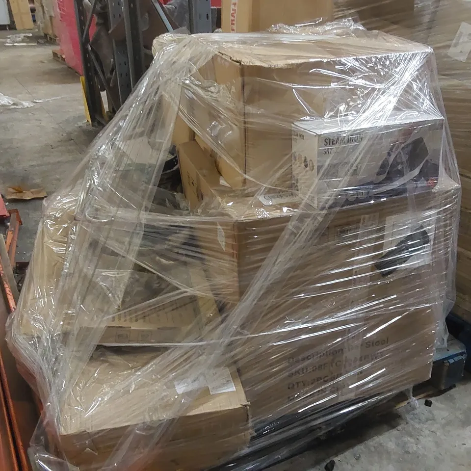 PALLET CONTAINING A LARGE QUANTITY OF ASSORTED CONSUMER PRODUCTS/FURNITURE PARTS ECT