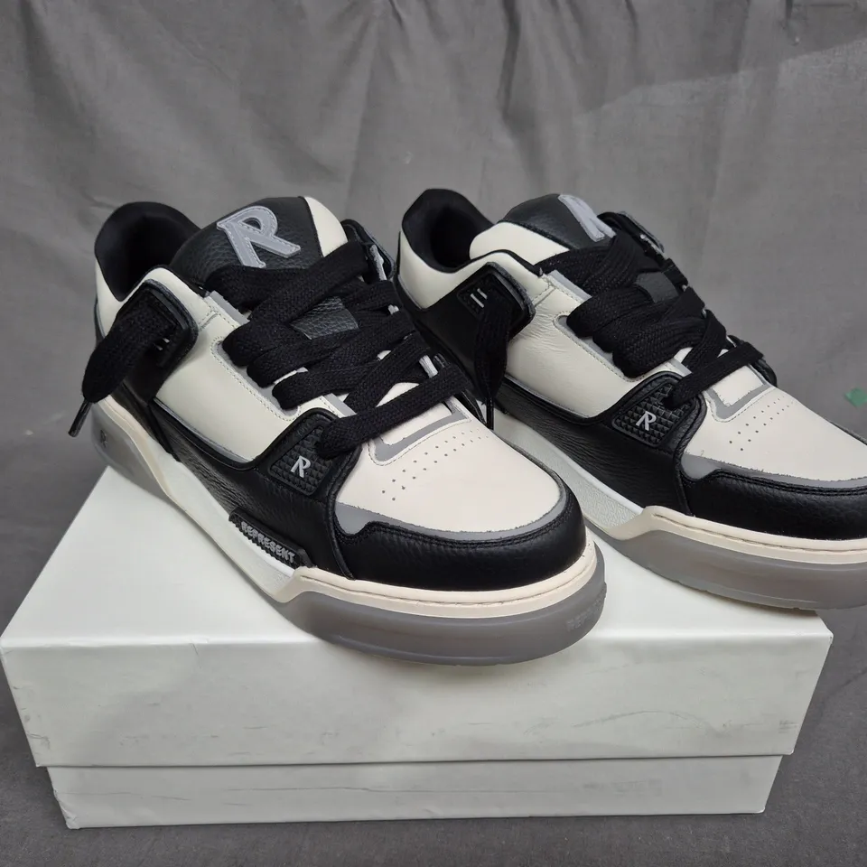 BOXED PAIR OF REPRESENT STUDIO SNEAKERS - UK SIZE 11.5