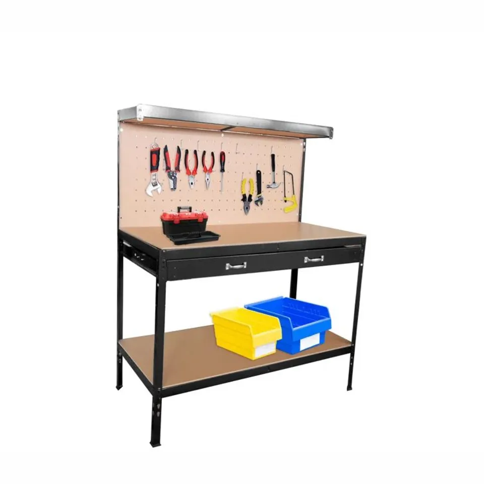BOXED NEO BLACK WORKBENCH HEAVY-DUTY STEEL PEGBOARD DRAWER (1 BOX)