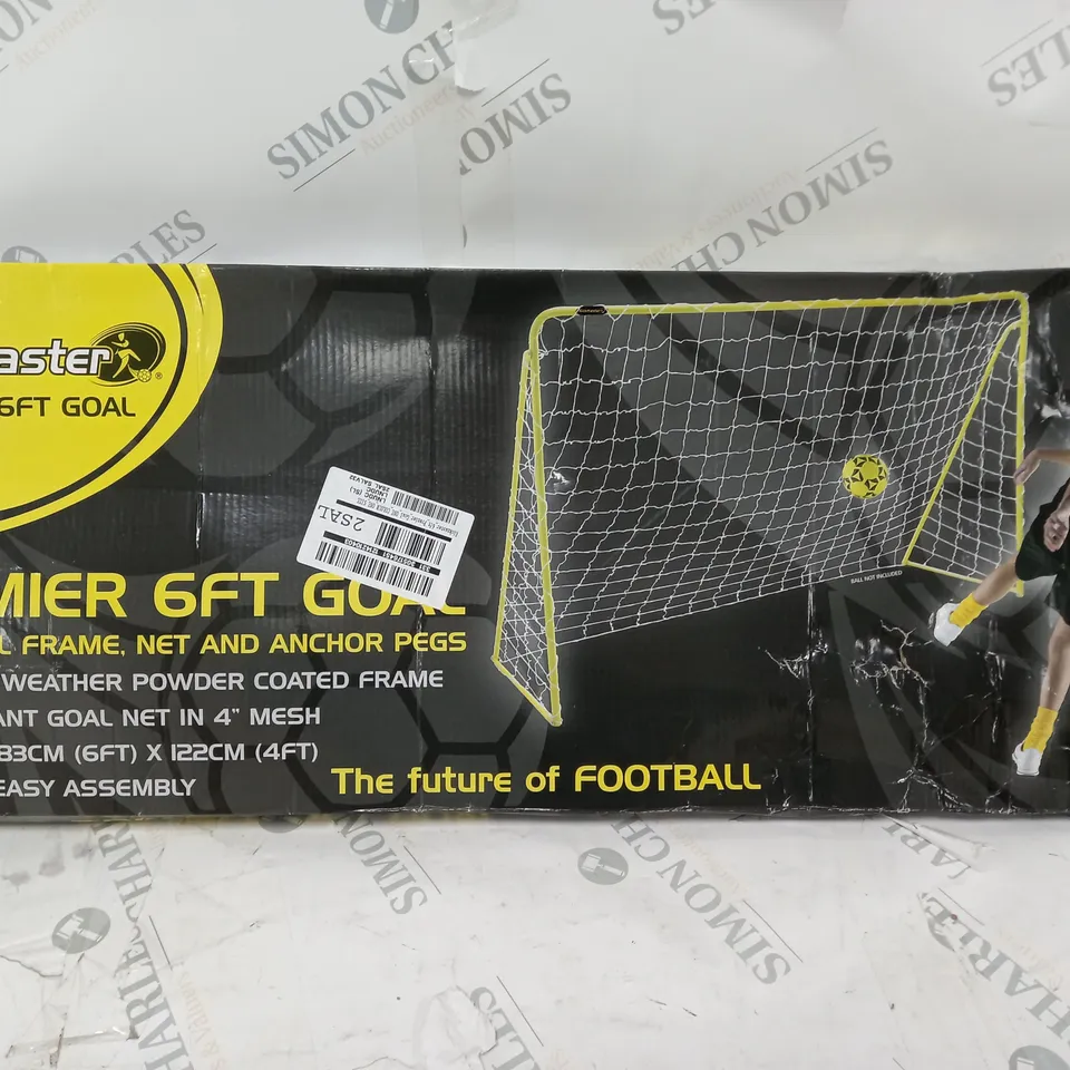 KICKMASTER KICKMASTER 6FT PREMIER FOOTBALL GOAL RRP £29.99