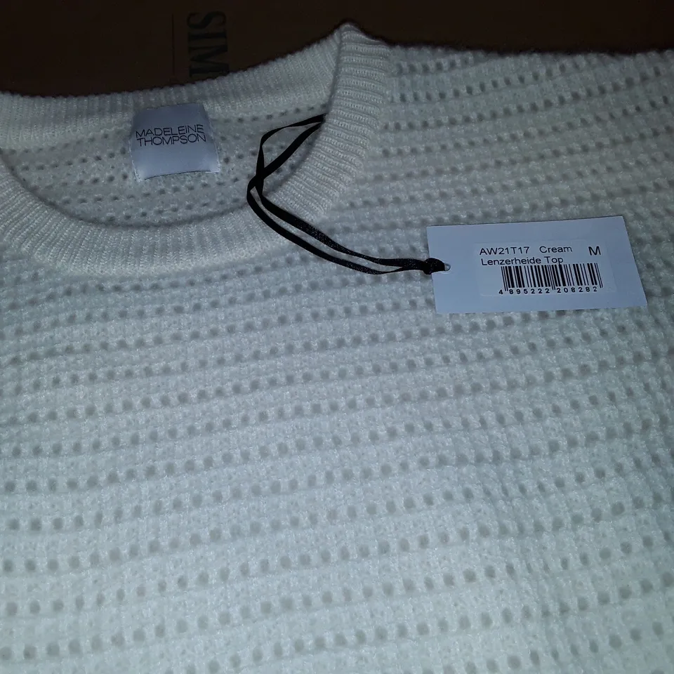 MADELEINE THOMPSON LENZERHEIDE TOP IN CREAM - M