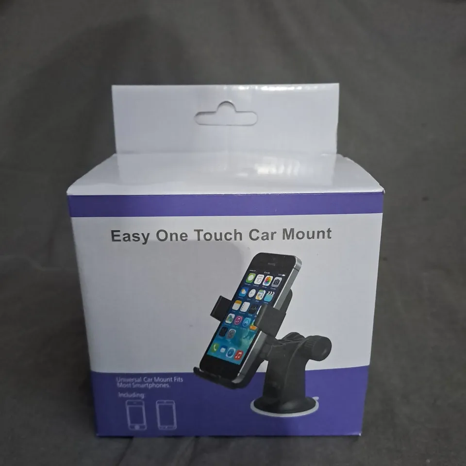 BOX OF ASSORTED ONE TOUCH PHONE CAR MOUNTS 