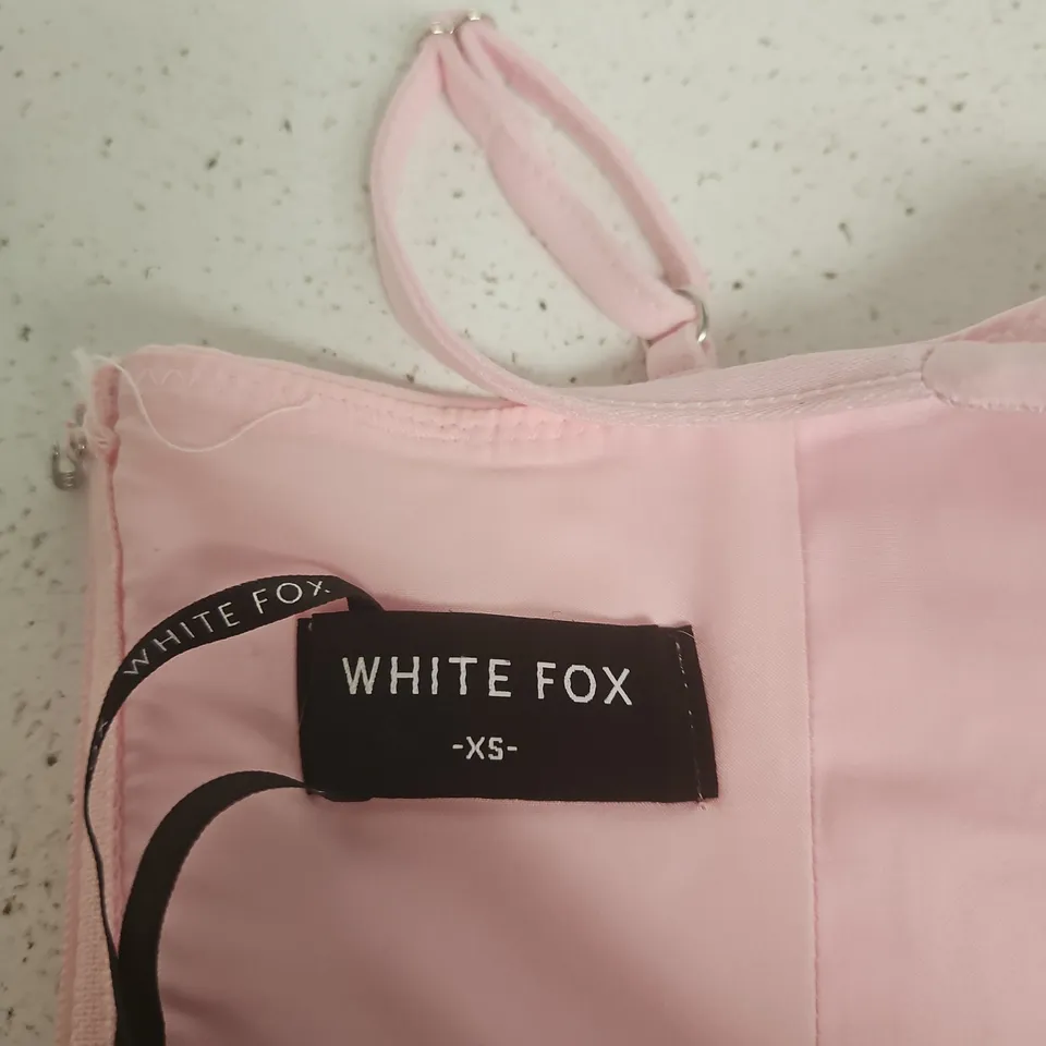 WHITE FOX PLATFORM QUEEN BUSTIER – BABY PINK – XS