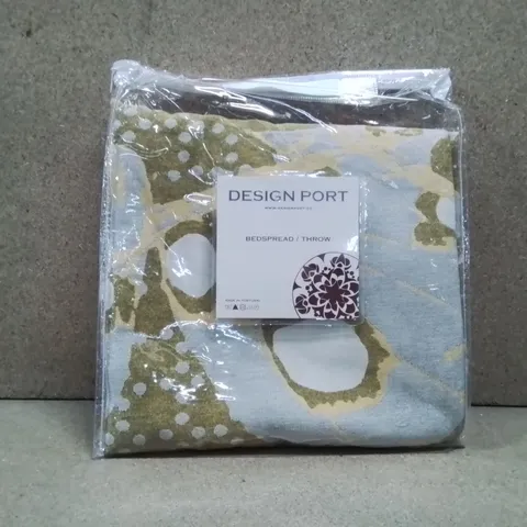 BRAND NEW DESIGN PORT BED SPREAD/ THROW  - ORCHE
