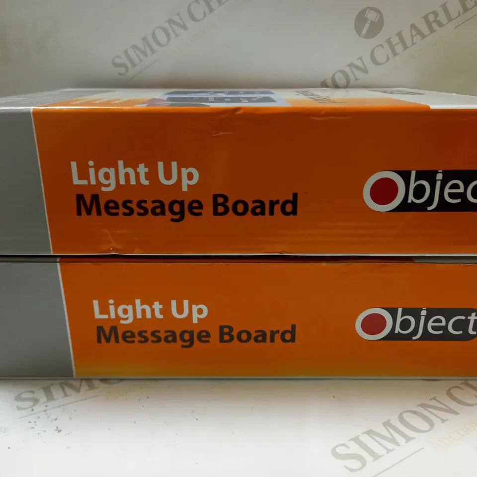 2 X OBJECT LIGHT UP MESSAGE BOARD 