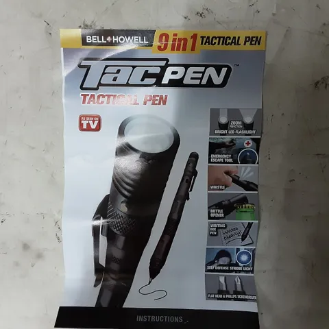 BOXED BELL HOWELL BRAND NEW 9 IN 1 TAC PEN X 22PCS