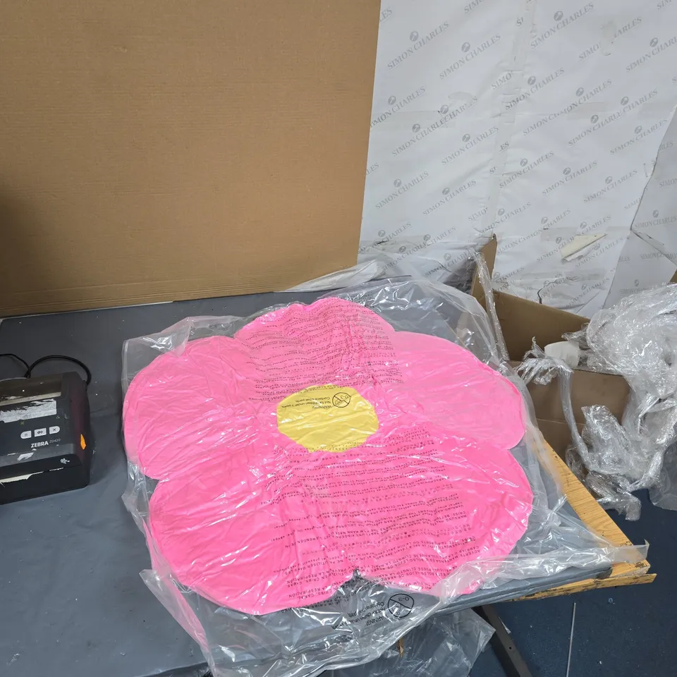 BUTTERFLY CRAZE PINK FLOWER RUG, 100% POLYESTER, MADE IN CHINA