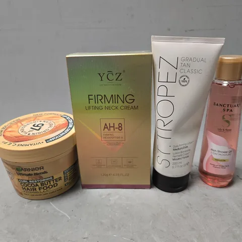 APPROXIMATELY 13 ASSORTED HEALTH & BEAUTY ITEMS TO INCLUDE - SANCTUARY SPA RICH SHOWER OIL , GARNIER COCOA BUTTER HAIR FOOD ETC