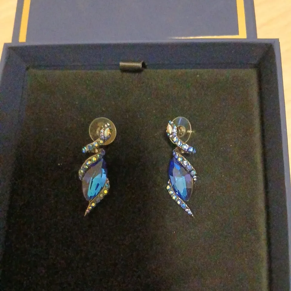 BUTLER & WILSON COILED SERPANT EARRINGS 