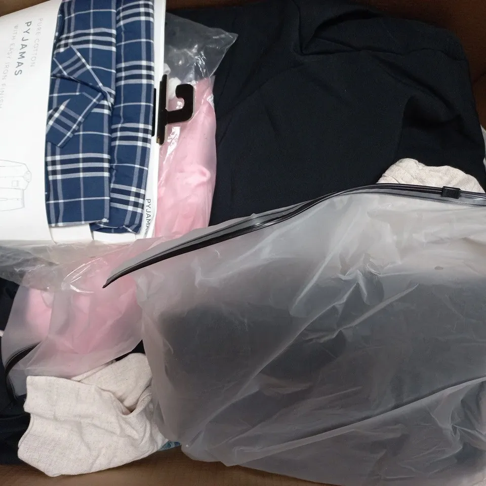 APPROXIMATELY 15 ASSORTED CLOTHING AND FASHION PRODUCTS IN VARIOUS STYLES AND SIZES - COLLECTION ONLY