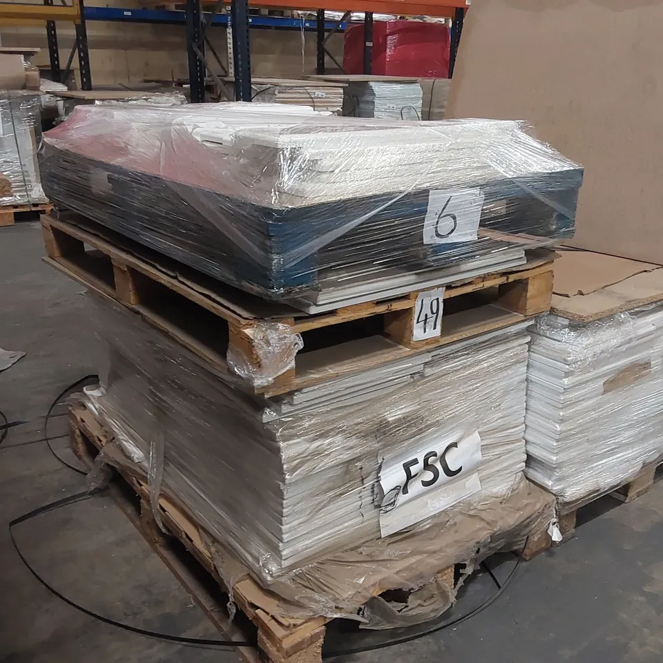 PALLET OF LARGE QUANTITY OF KITCHENS/BEDROOM REPLACEMENT CABINET DOOR/DRAWER/END PANELS IN ASSORTED SIZES