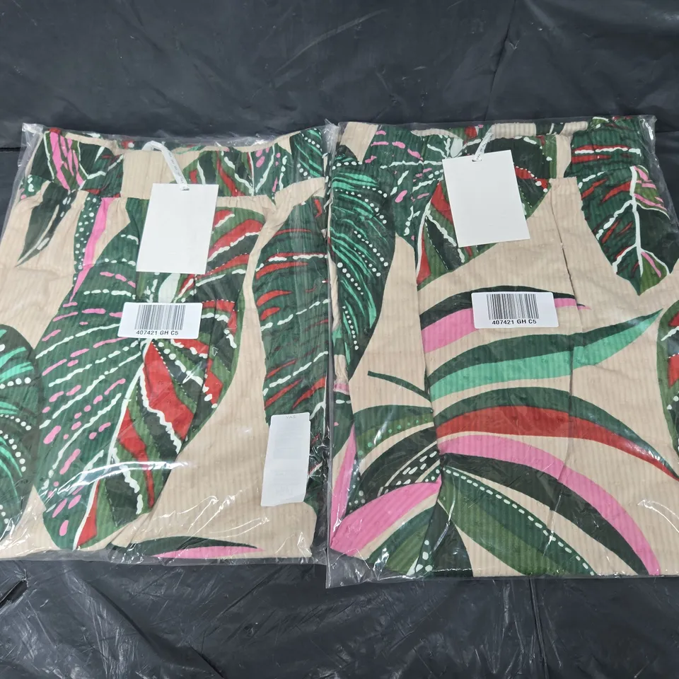 2X BAGGED YAS BOTANIC MAXI SKIRT FESTIVAL UK 12
