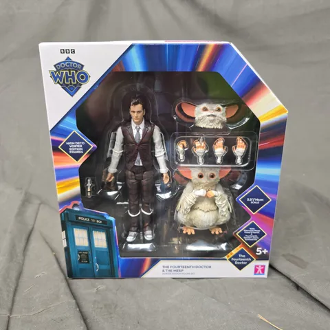 SEALED DOCTOR WHO THE FOURTEENTH DOCTOR & THE MEEP FIGURINE 