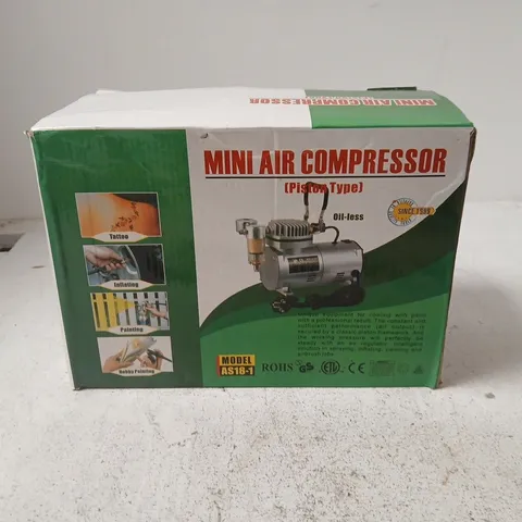 MINI AIR COMPRESSOR (PISTON TYPE) – BOXED