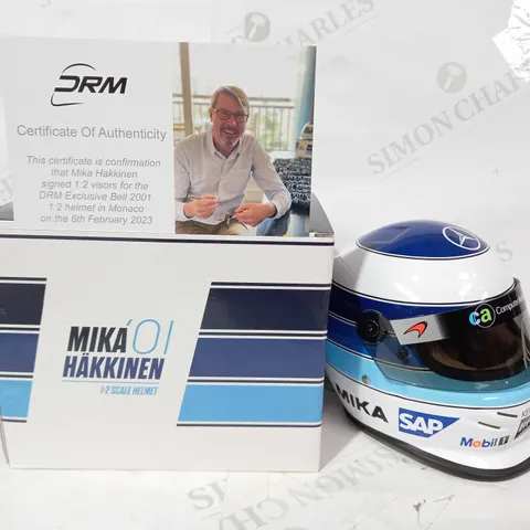 DRM 1:2 SCALE MIKΓ HAKKINEN 01 HELMET