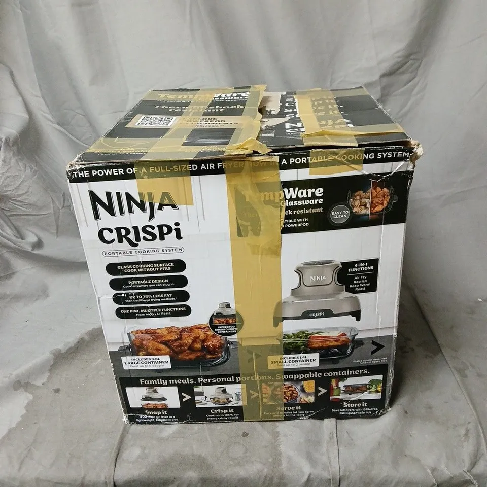 NINJA CRISPI 4-IN-1 PORTABLE GLASS AIR FRYER FN101UK