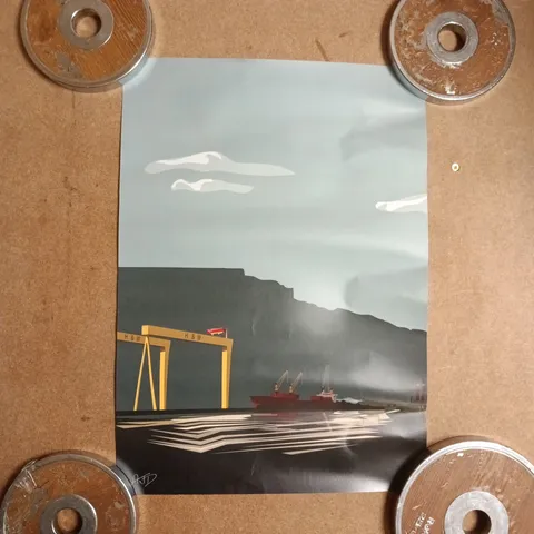 BELFAST DOCKS ILLUSTRATION BY AMBER JORDAN DESIGN