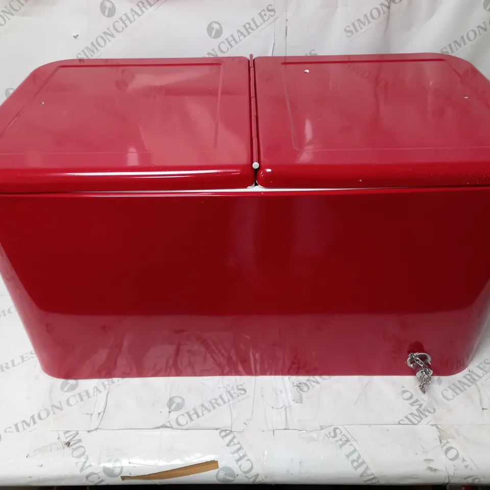 BOXED ROLLING DRINKS COOLER CART 