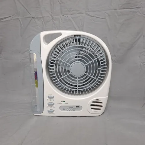 6-IN-1 DESK FAN WITH LED LAMP AND SOLAR PANEL – BOXED
