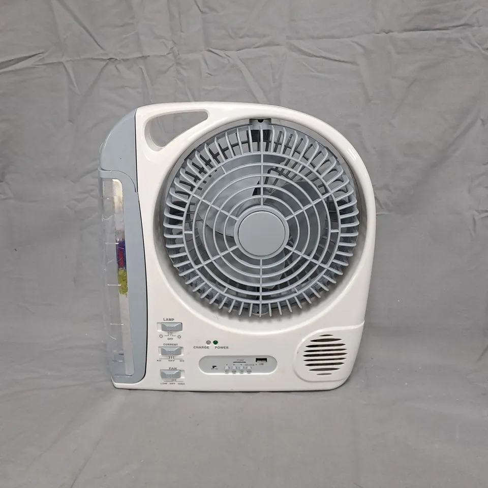 6-IN-1 DESK FAN WITH LED LAMP AND SOLAR PANEL – BOXED